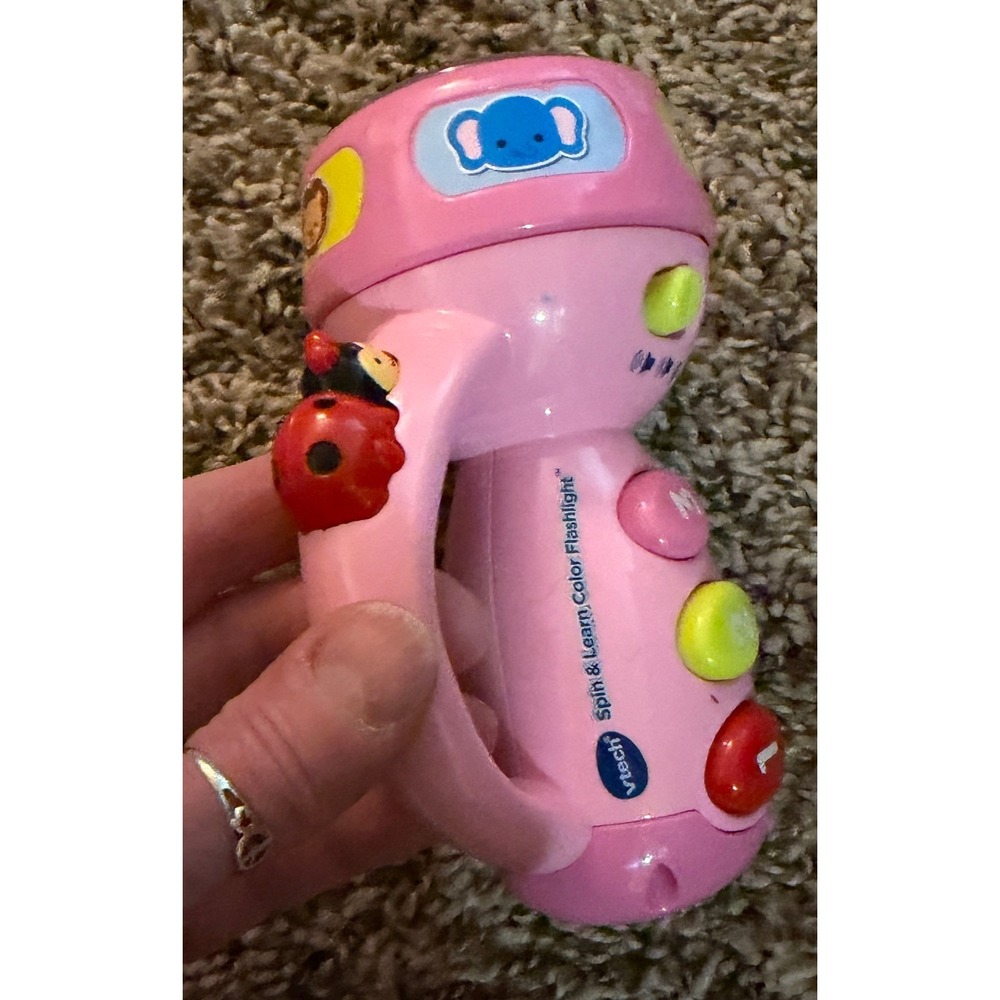 VTech Pink Spin & Learn Flashlight